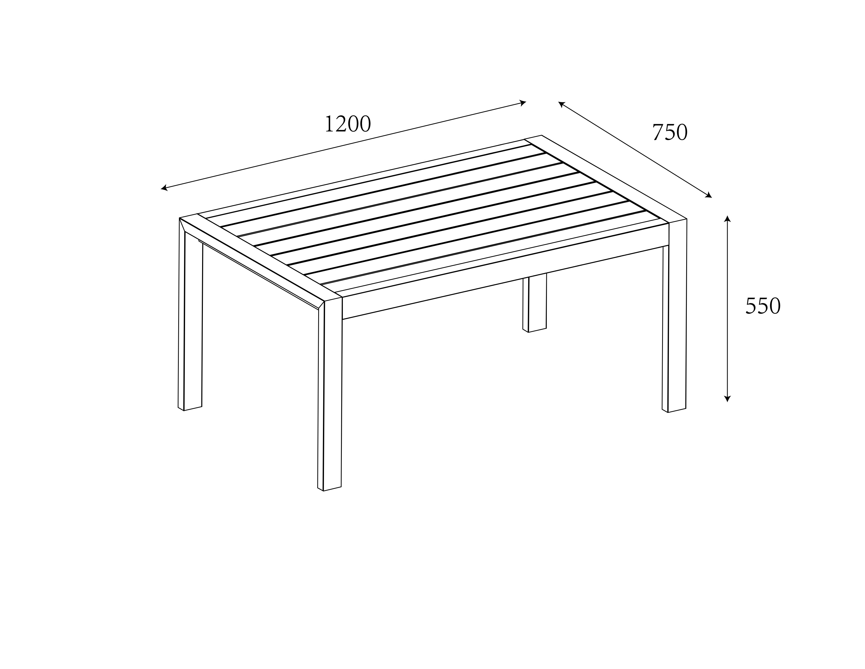 Sonas 2 Seat Lounge Set dimensions